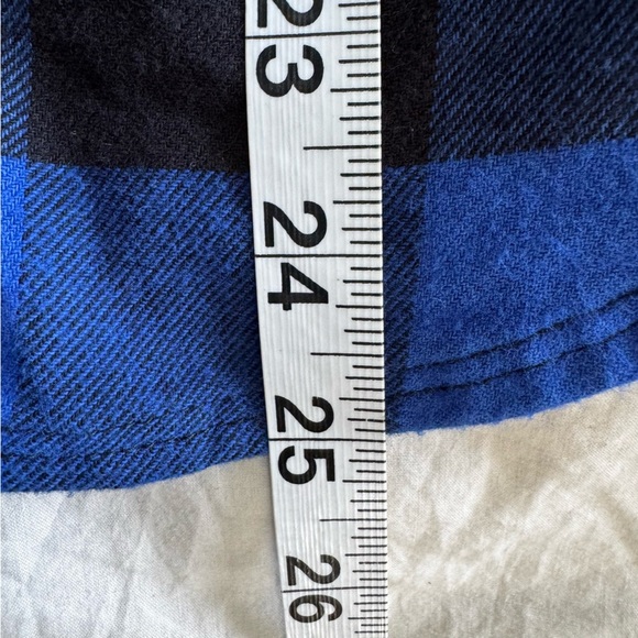 Columbia Blue Black Buffalo Plaid Flannel Shirt Men’s Medium-cabincore - Picture 7 of 7